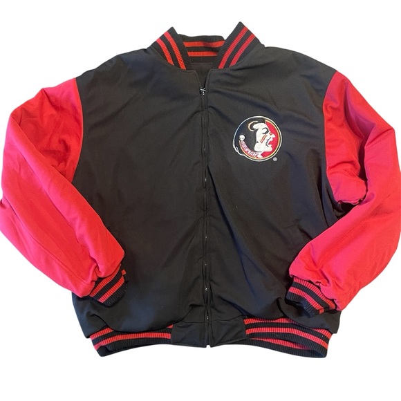 Florida State Seminoles FSU Varsity Letterman Bomber Jacket Men’s XL Football - Picture 3 of 9